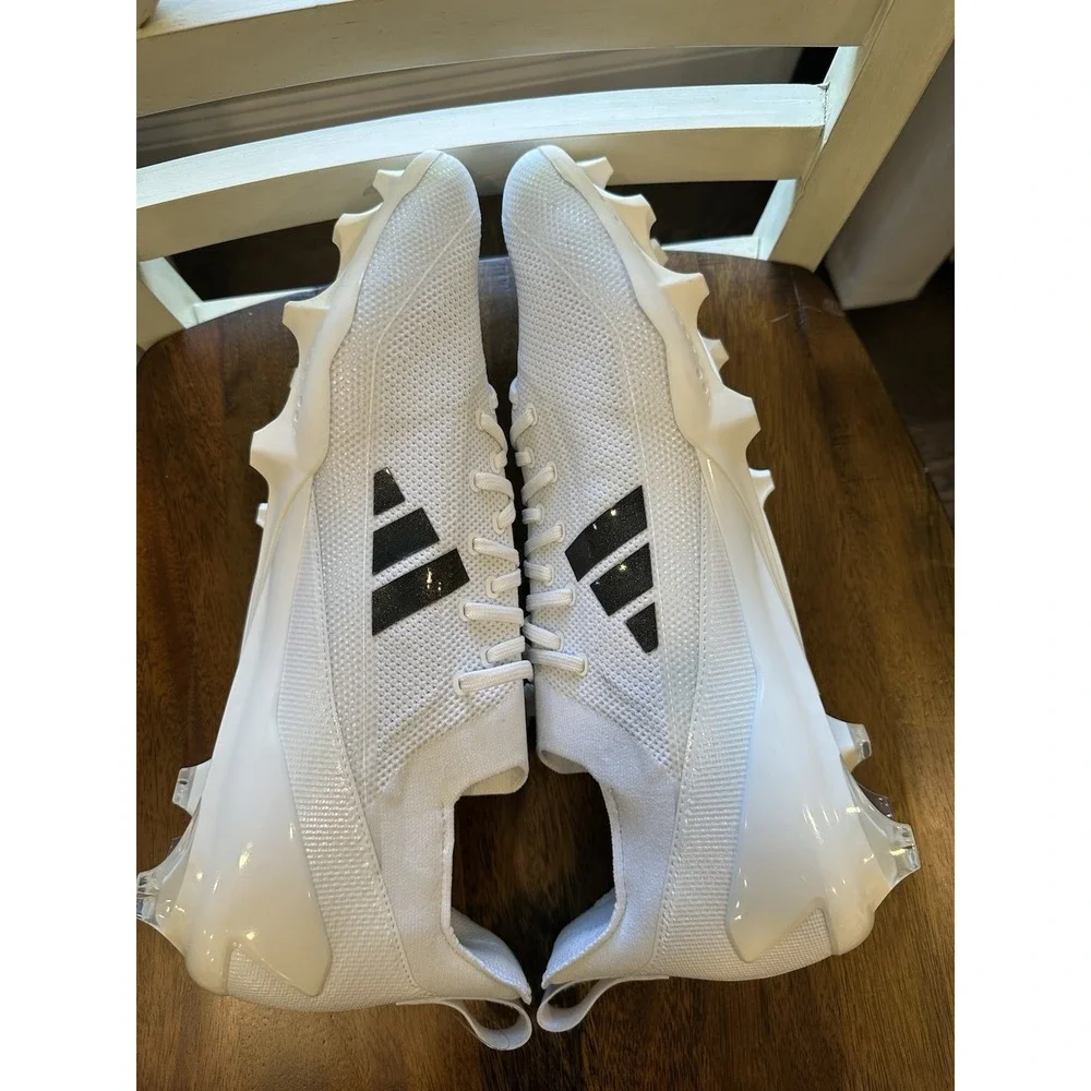 adidas Adizero Electric Football Cleats Mens White Black Athletic New Size 16